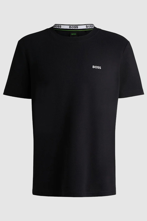 T-SHIRT BOSS - 001 ΜΑΥΡΟ